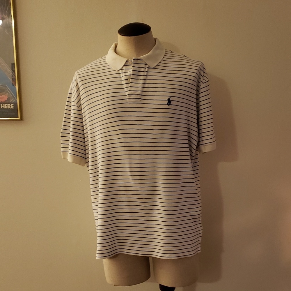 Blue and wht polo